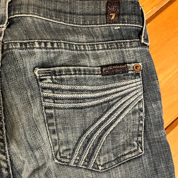 7 for All Mankind Dojo Crop Sz 25 - Picture 5 of 6